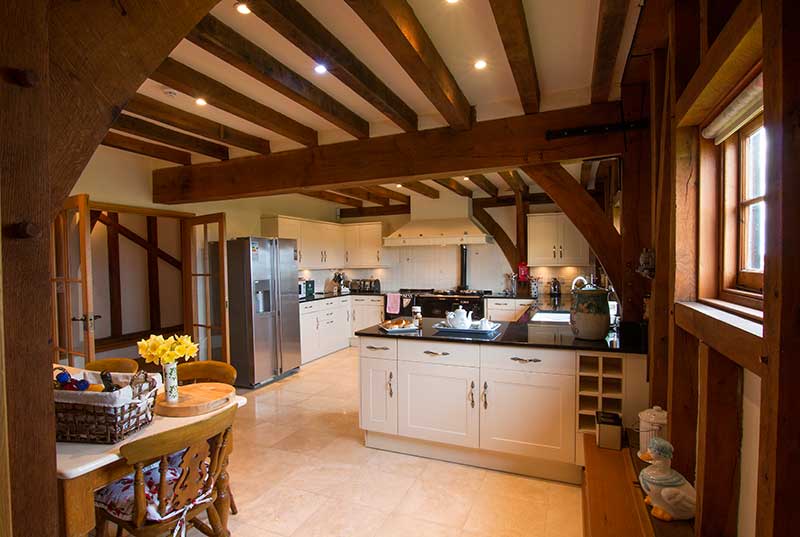 The Great Barn Essex Kitchen Area